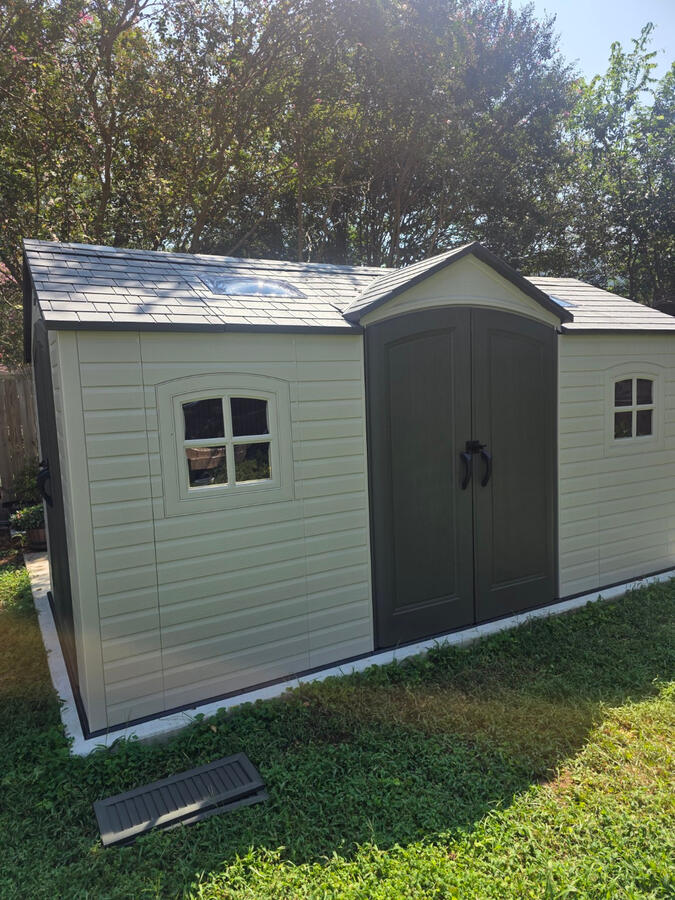 Shed removal — before